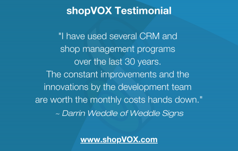 shopVox testimonial.